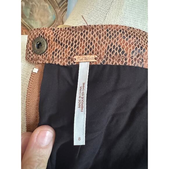 Free People Midnight Magic Snake Print Mini Skirt - Picture 2 of 9